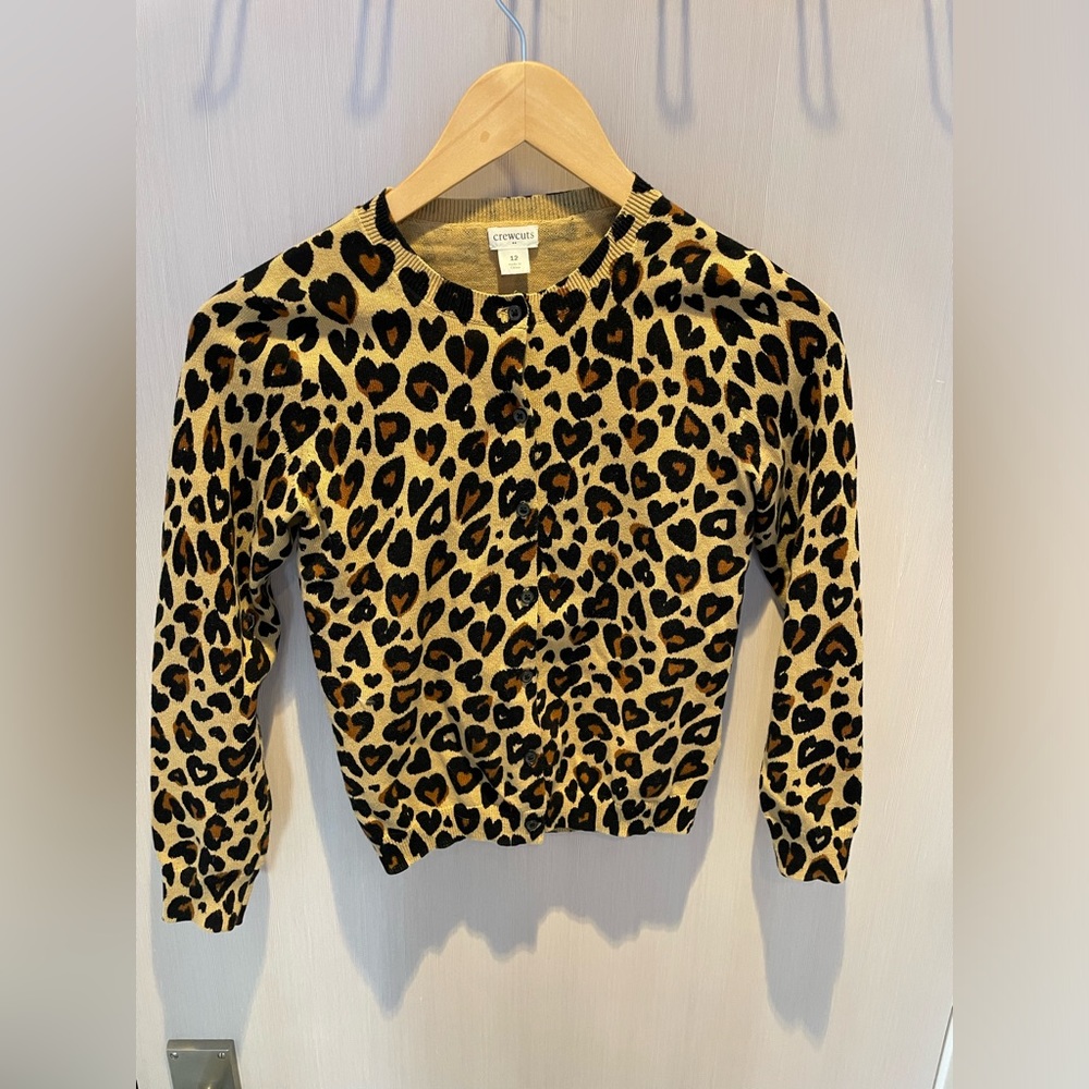 Crewcuts Cheetah Print Cardigan